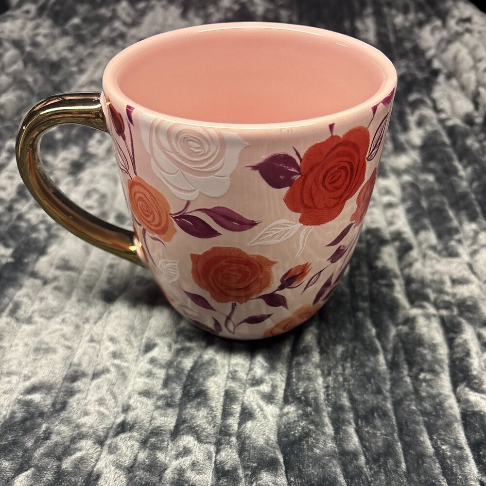 Blush Pink Hallmark floral mug.